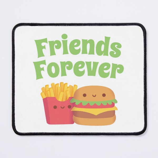 Item preview, Cute French Fries And Burger, Friends Forever designed and sold by rustydoodle.