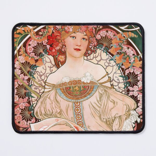 Item preview, Champenois art nouveau poster by Alfonse Mucha designed and sold by cutesy.