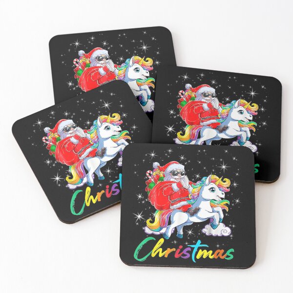Item preview, Christmas Santa Riding Unicorn Xmas Gifts Woman Christmas designed and sold by theDlab.
