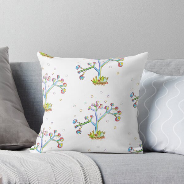 Candy tree Throw Pillow