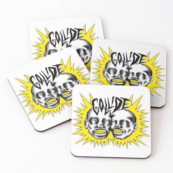 Artikelvorschau, Inktober 2021 TAG 17: Collide PRINT YELLOW entworfen und verkauft von packtcrushd.