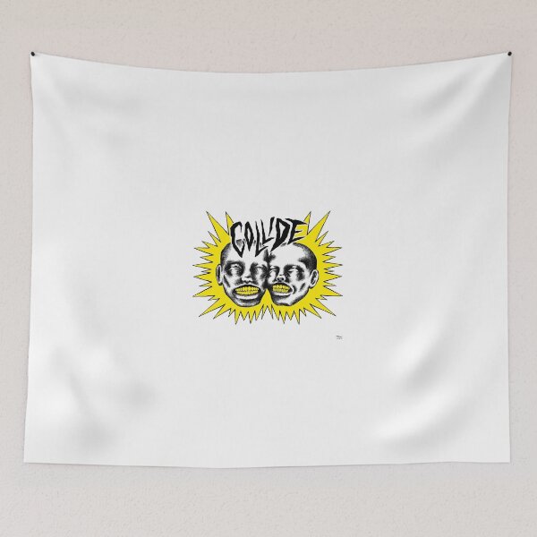 Item preview, Inktober 2021 DAY 17: Collide PRINT YELLOW designed and sold by packtcrushd.