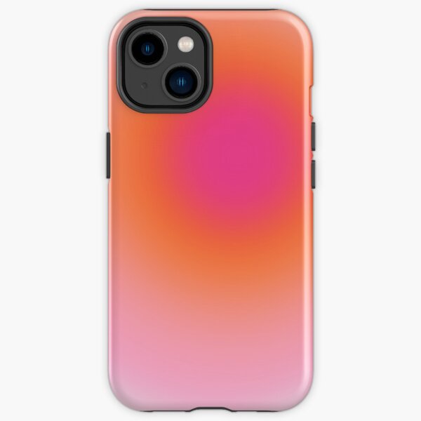 Rosa und orange Verlaufs-niedliche Aura-Ästhetik iPhone Robuste Hülle