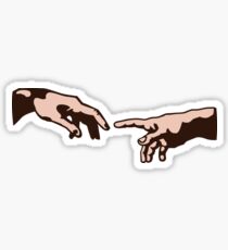 hand of god Michelangelo Sticker