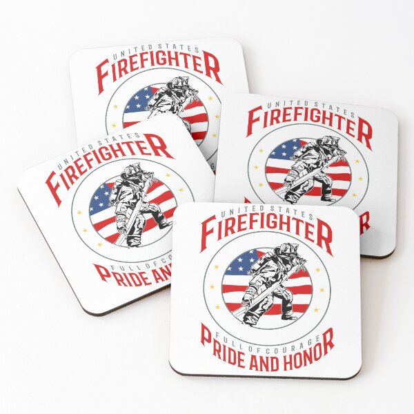 Item preview,  American fireman USA over an American Flag Circle | Firefighter | Gift idea designed and sold by Emil1993.