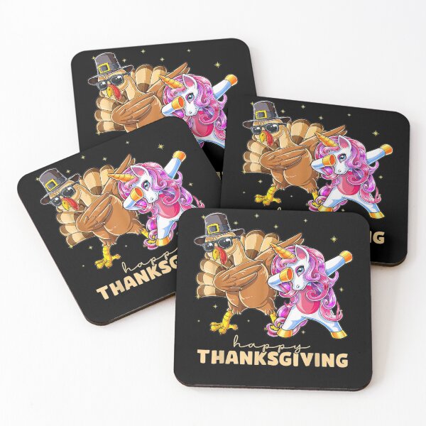Item preview, Happy Thanksgiving Unicorn Turkey Dabbing Funny designed and sold by theDlab.