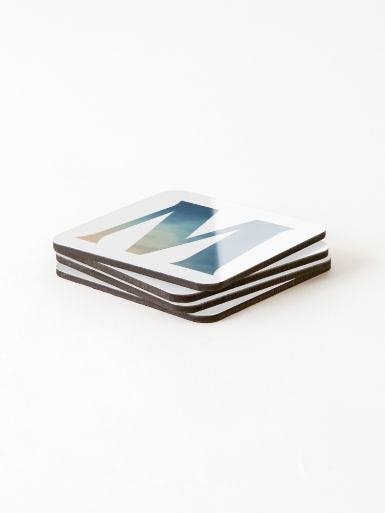 Thumbnail 4 of 5, Coasters (Set of 4), Letter M designed and sold by RafaTakami.
