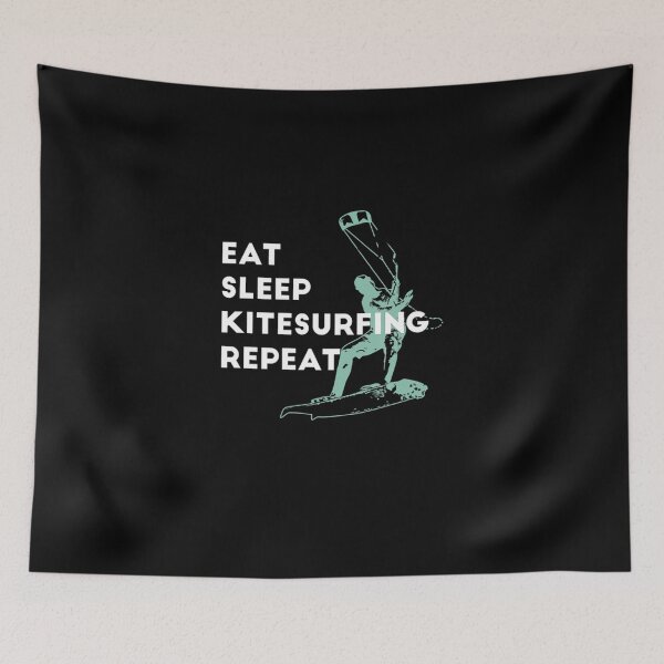 Item preview, Eat Sleep Kite Repeat Surfing Kitesurfing designed and sold by IrenaKurz.
