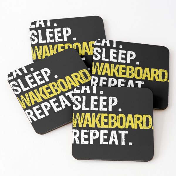 Item preview, Eat Sleep Wakeboard Repeat designed and sold by IrenaKurz.