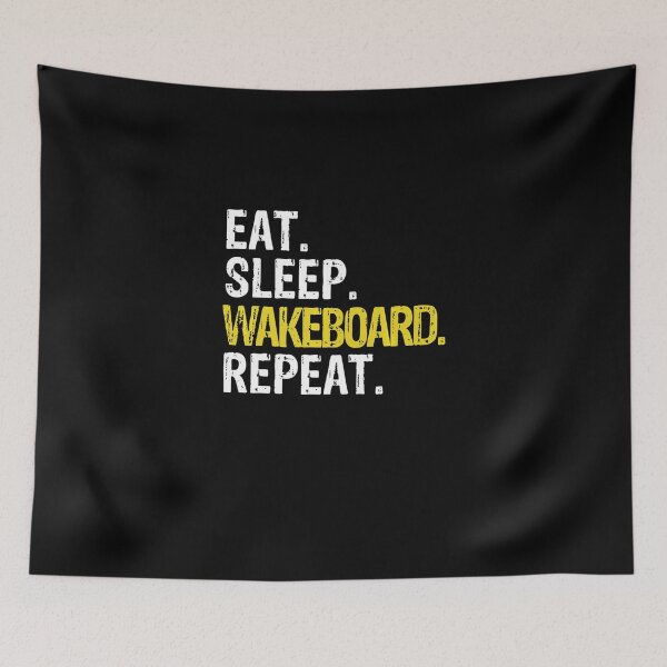 Item preview, Eat Sleep Wakeboard Repeat designed and sold by IrenaKurz.