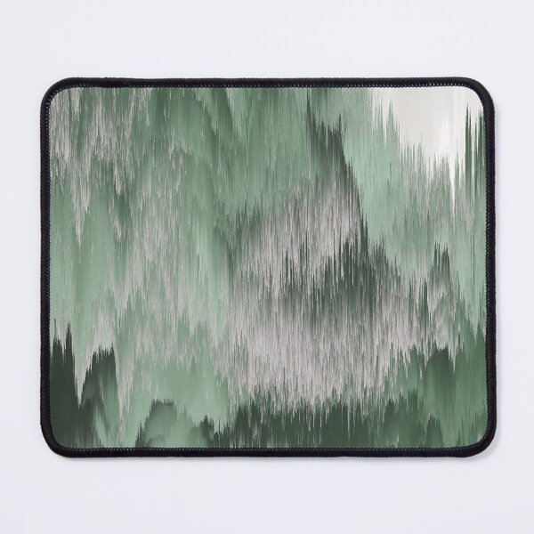 Item preview, Abstract Glitch Art in Dark Forest and Sage Green designed and sold by kasamor.