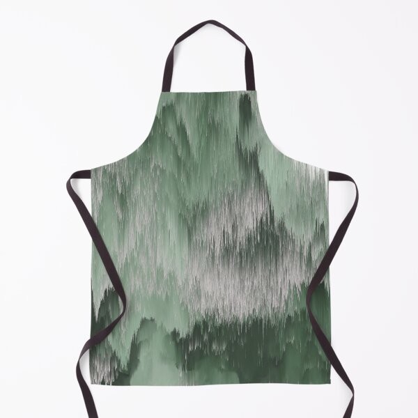 Item preview, Abstract Glitch Art in Dark Forest and Sage Green designed and sold by kasamor.