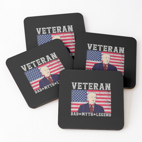 Item preview, Veteran Dad Myth Legend Patriotic U.S Flag Vintage  designed and sold by Delores Kinder.