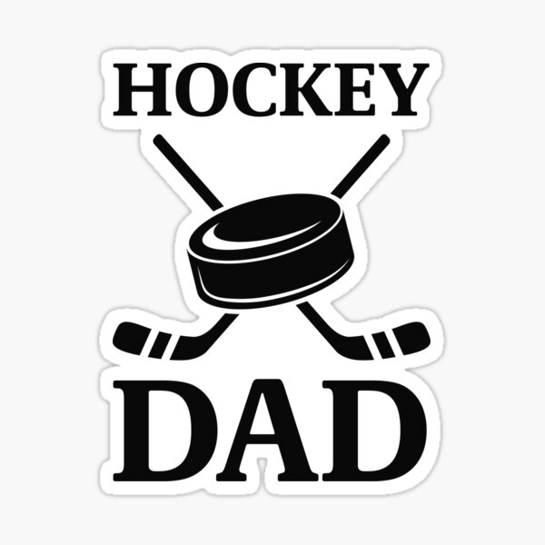 Vista previa del artículo con la obra «Artículos de regalo con el logotipo de Hockey Dad, atrevidos y modernos», diseñado y vendido por mvkmako.
