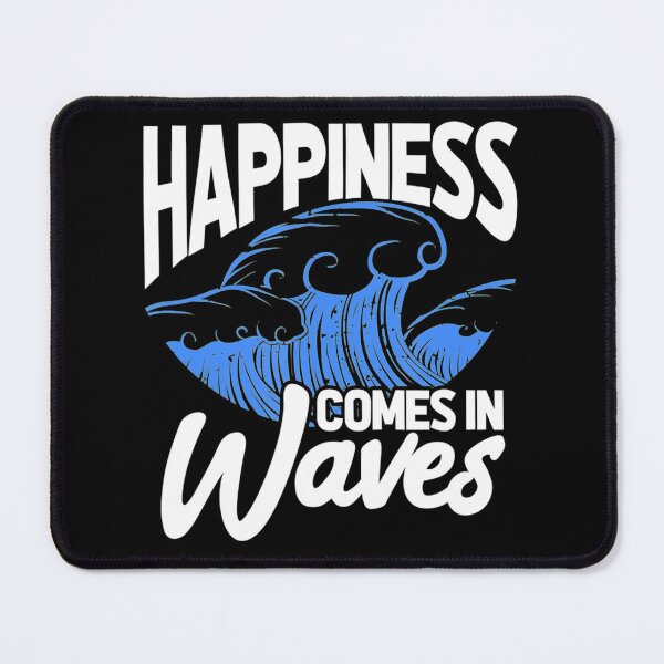 Item preview, Happiness Comes In Waves Kitesurfing Kiteboarding Surfer designed and sold by IrenaKurz.