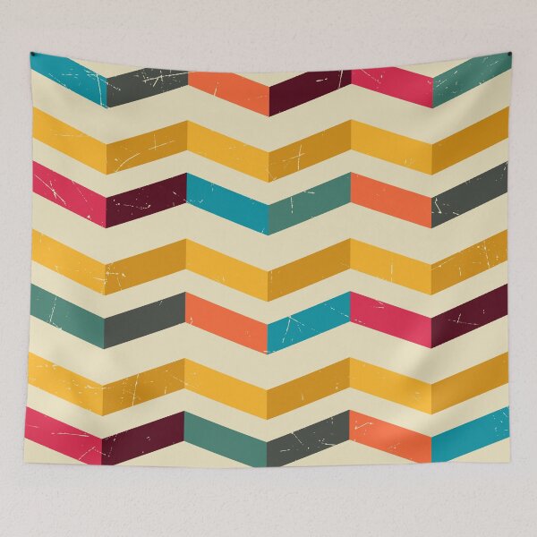 Item preview, Retro Color Geometric Pattern designed and sold by Vector Scout Lab.
