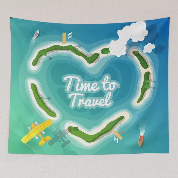 Item preview, Time For Vacation Time To Travel designed and sold by Vector Scout Lab.