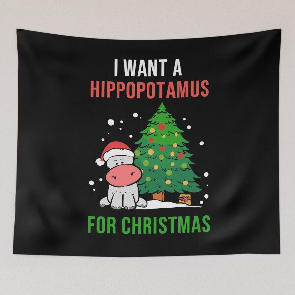 Item preview, I Want A Hippopotamus For Christmas designed and sold by ghazalish.