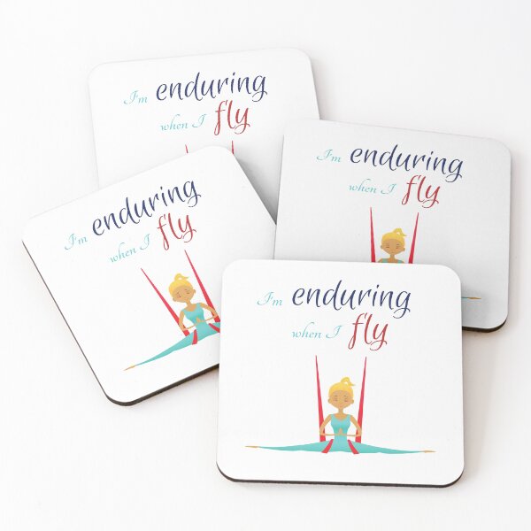 Item preview, I'm enduring when I fly, Antigravity Yoga print designed and sold by trendingatees.