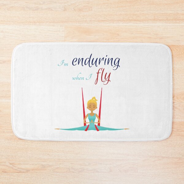 Item preview, I'm enduring when I fly, Antigravity Yoga print designed and sold by trendingatees.