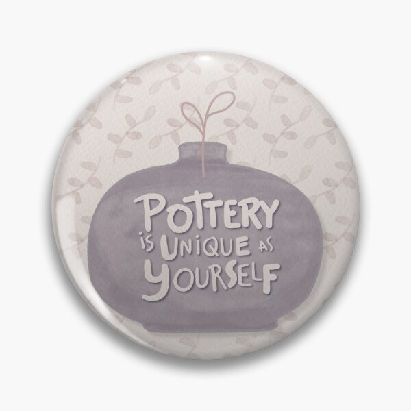 Item preview, Pottery is unique with flowers background designed and sold by Teequeque.