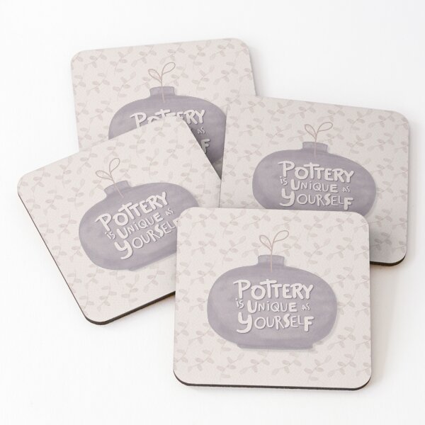 Item preview, Pottery is unique with flowers background designed and sold by Teequeque.