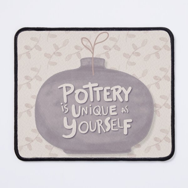 Item preview, Pottery is unique with flowers background designed and sold by Teequeque.