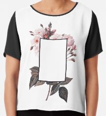 Blumen-Rechteck-Logo Chiffontop