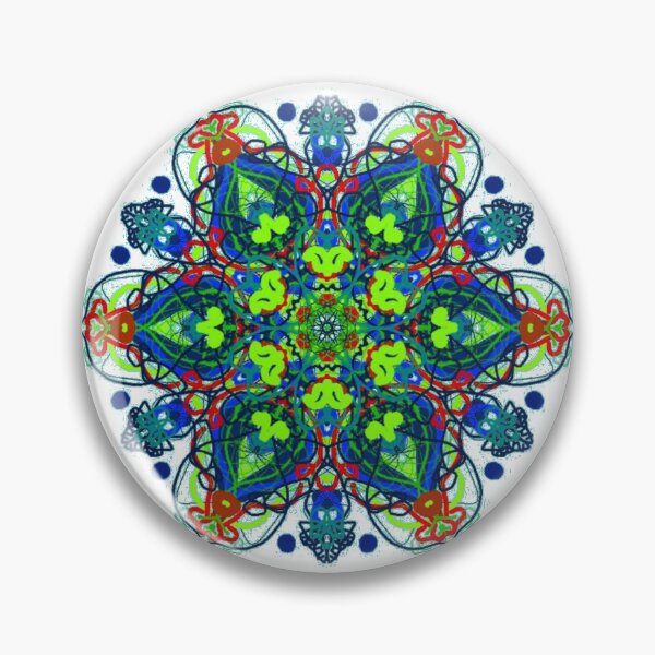 Artikelvorschau, ֎ SUNDALA und Scribbles ~*Teal Chakra*~ Retro Boho ~ Mandala Medaillon Kaleidoskop Heilige Geometrie ~buntes Marineblau, Meergrün, Türkis, Aqua, Meeresschaum, Orangetöne entworfen und verkauft von Spinning Plates 360.