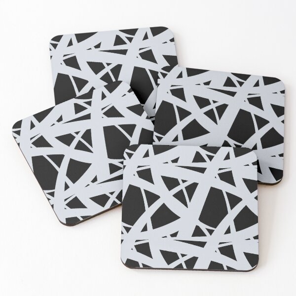 Item preview, Pale Blue Gray and Black Abstract Mosaic Pattern 3 Pairs Valspar 2022 Color of the Year Orchid Ash 4003-3B - Color Trends designed and sold by ColorOfTheYears.