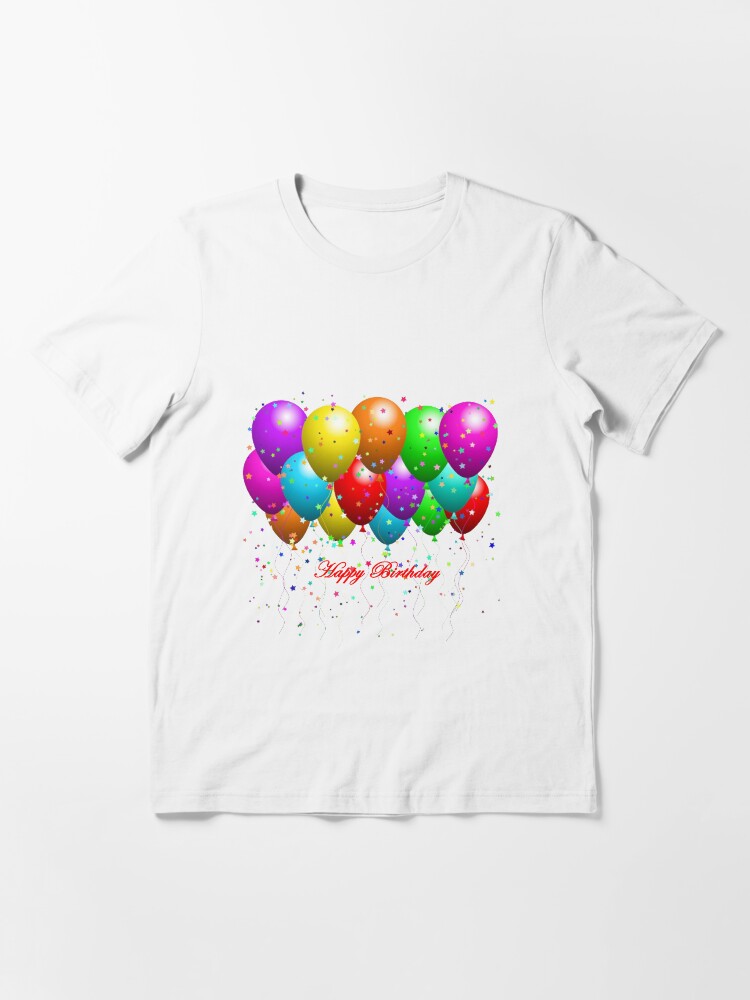 Globos de feliz cumpleaños Camiseta esencial