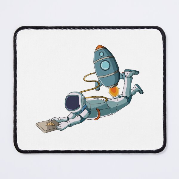 Item preview, Astronaut delivering a box of pizza designed and sold by kanvasdesign.
