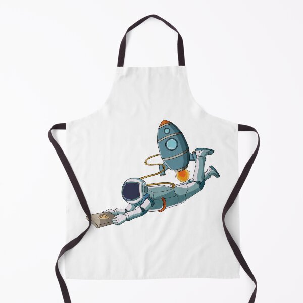Item preview, Astronaut delivering a box of pizza designed and sold by kanvasdesign.