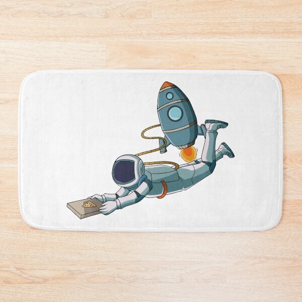 Item preview, Astronaut delivering a box of pizza designed and sold by kanvasdesign.
