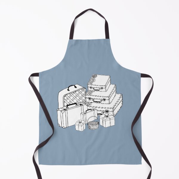 Item preview, Black sketch of suitcases and bags.on white background designed and sold by IrinaGuArt.