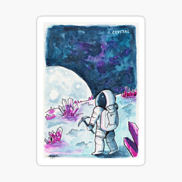 Inktober 2021 - Crystal Sticker