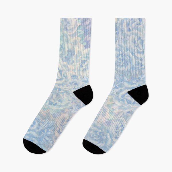 Item preview, Vintage roses in baby blue - floral pattern designed and sold by MarionsArt.