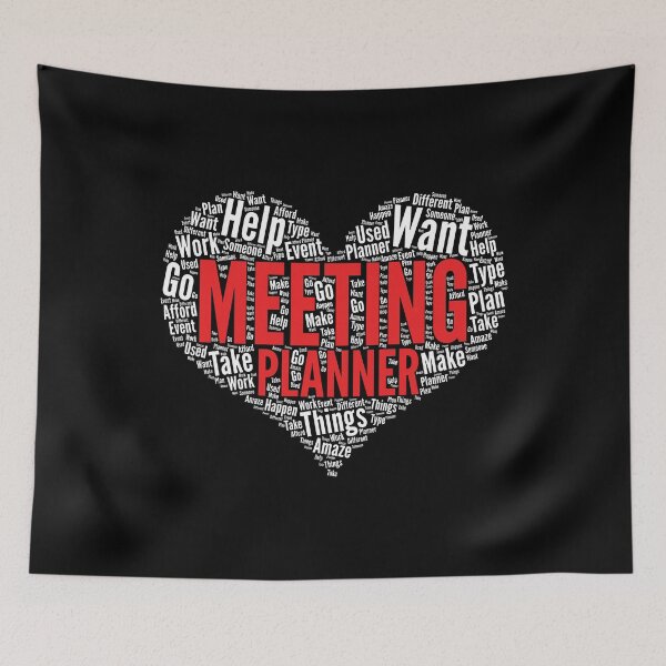 Item preview, Meeting planner Heart Shape Word Cloud Design design designed and sold by theodoros20.
