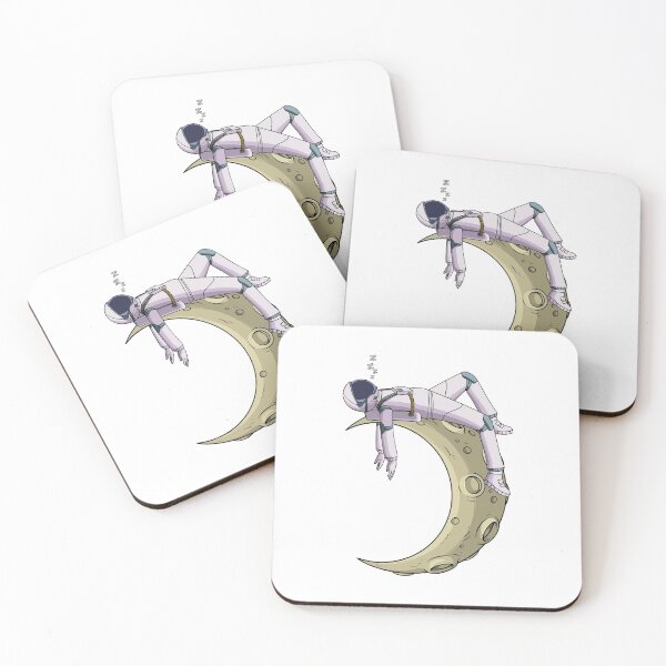 Item preview, Astronaut sleep on the crescent moon designed and sold by kanvasdesign.