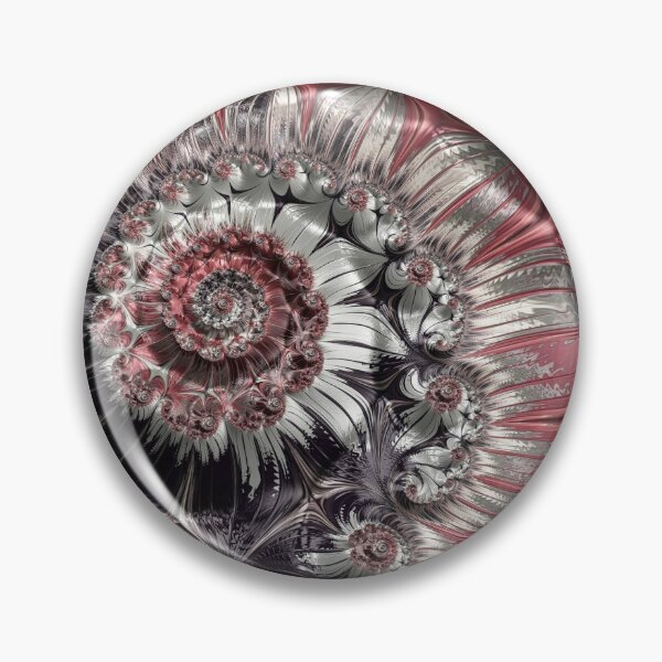 Artikelvorschau, Elegante rote und silberne Fractal Six entworfen und verkauft von Elisabeth Lucas.