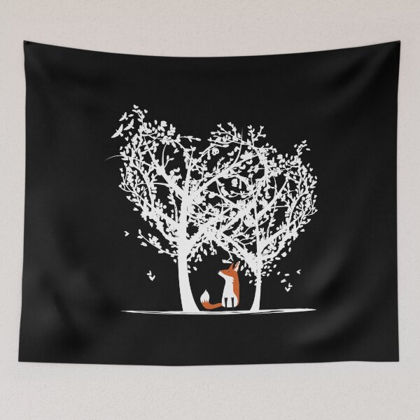 Item preview, Fox - Tree of hidden animals designed and sold by Little Foot Farm Merch Shop.