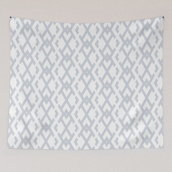 Aperçu de l'œuvre Pale Blue Gray and White Diamond Zig Zag Pattern Pairs Valspar 2022 Color of the Year Orchid Ash 4003-3B - Color Trends créée et vendue par ColorOfTheYears.