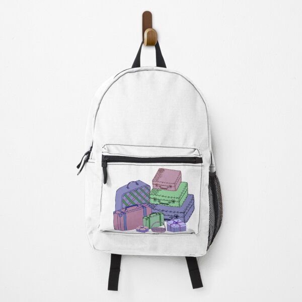 Item preview, Sketch of colored suitcases and bags. designed and sold by IrinaGuArt.