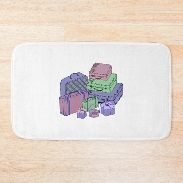 Item preview, Sketch of colored suitcases and bags. designed and sold by IrinaGuArt.