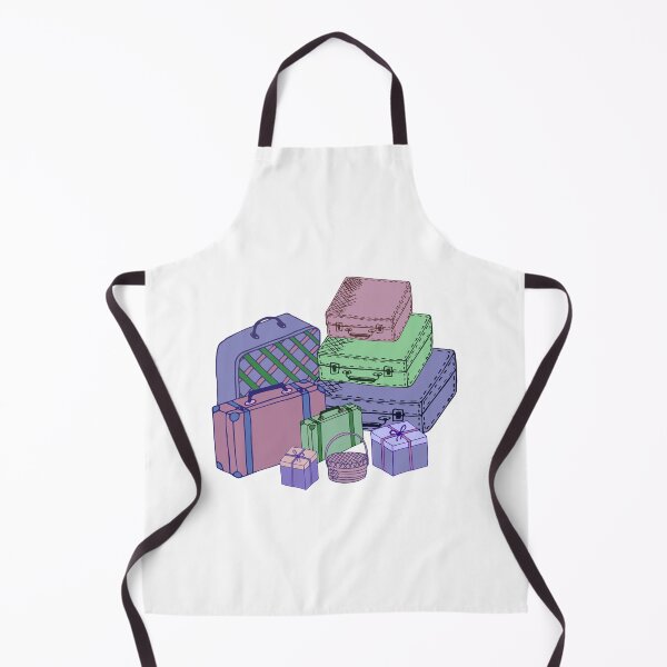 Item preview, Sketch of colored suitcases and bags. designed and sold by IrinaGuArt.