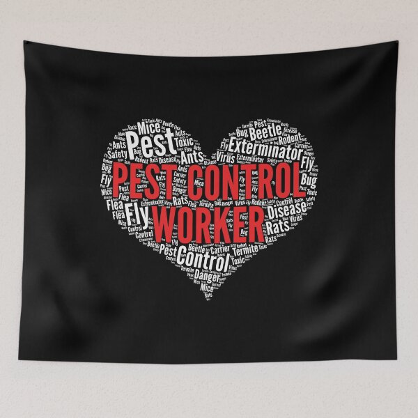 Item preview, Pest control worker Heart Shape Word Cloud Design design designed and sold by theodoros20.