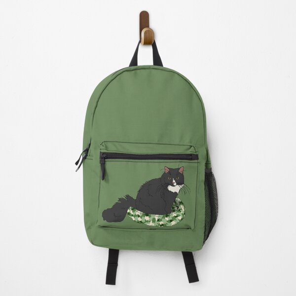 Item preview, Cat in Green Bed (Black and White) designed and sold by nklange240.