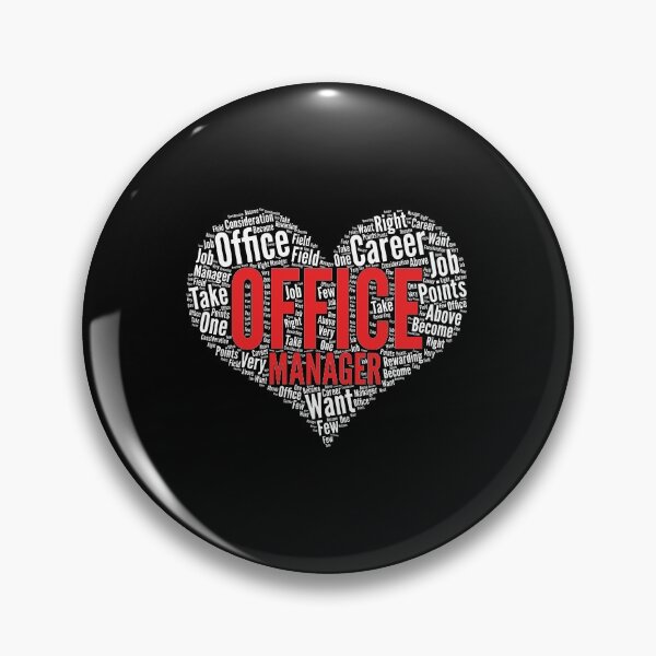 Item preview, Office manager Heart Shape Word Cloud Design product designed and sold by theodoros20.