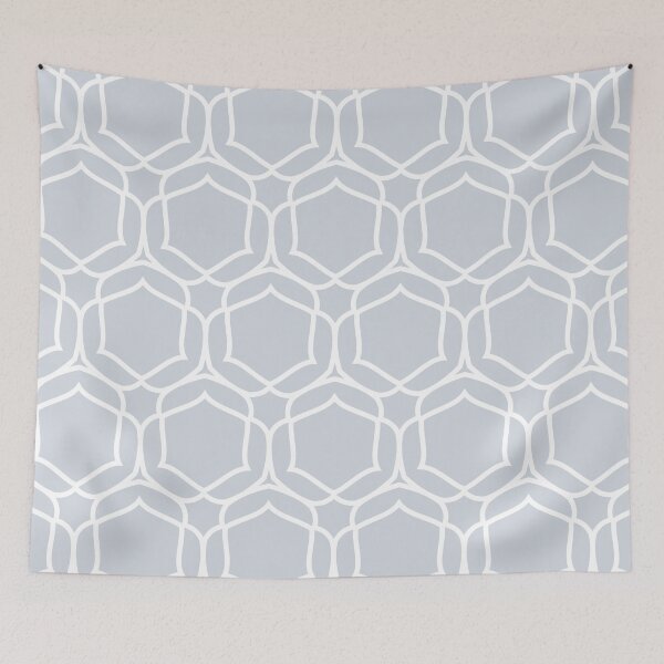 Aperçu de l'œuvre Pale Blue Gray and White Shape Tile Pattern 2 Pairs Valspar 2022 Color of the Year Orchid Ash 4003-3B - Color Trends créée et vendue par ColorOfTheYears.