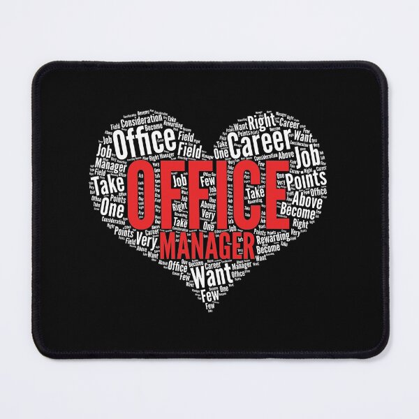Item preview, Office manager Heart Shape Word Cloud Design product designed and sold by theodoros20.